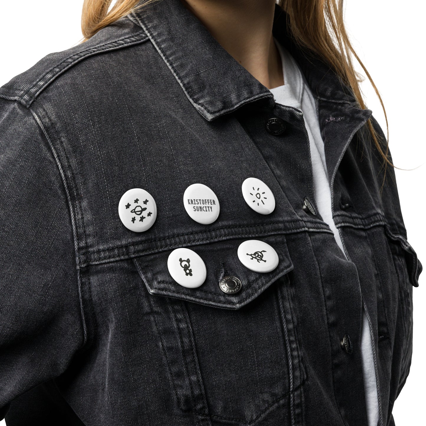 Suncity Set of pin buttons